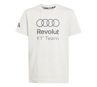 adidas Bambini e Ragazzi Audi Revolut Formula One Team Dna Graphic Shirt, Chalk Pearl, 7-8 Years