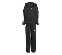 adidas Bambini e ragazzi Little Kids 3 Stripes Essentials Fleece Track_Suit, black, 7-8 Years