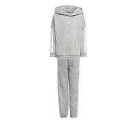 adidas kids boys adidas little kids 3 stripes essentials fleece tracksuit grey 5-6y
