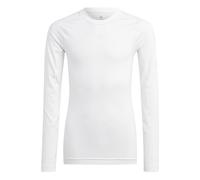 adidas Bambini e Ragazzi Techfit Aeroready Longsleeve Youth Shirt, White, 7-8 Years