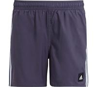 adidas Bambino 3-Stripes Swim Shorts, Shadow Navy / Dawn Blue, 5-6 Years