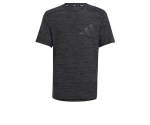 adidas Bambino AEROREADY Heather Tee, Grey Six/Black, 9-10 Years