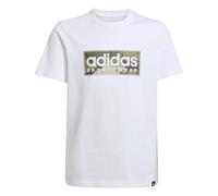 adidas Bambino CAMO LINEAR JUNIOR BOYS GRAPHIC TEE, white, 10-11 Years