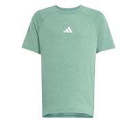 adidas Bambino GOTO PZ T-Shirt, Pure Teal/Lime Burst/Reflective Silver, 11-12 Years
