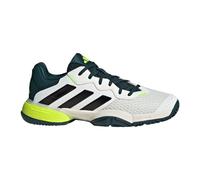Scarpe da tennis bambini Adidas Barricade K - off white/core black/aurora ivy - Bianco (32)