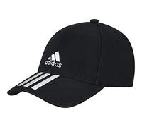 adidas Baseball 3-Stripes Twill cap, Cappellino Unisex-Adulto, Black/White/White, XS