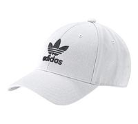 Adidas Baseball Class Trefoil Cappellino con Visiera, Uomo, White/Black, Taglia Unica