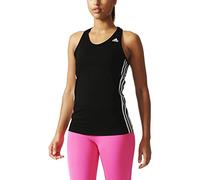 Adidas Basic 3S Tank Maglia per Donna, Nero/Bianco (Nero/Bianco), L