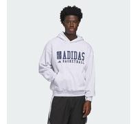 ADIDAS BASKETBALL GRAPHIC HOODIE Light Grey Heather XL