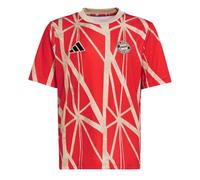 adidas Bayern Munich - Maglia prematch, colore: Rosso Junior 24/25, rosso, 9-10 Anni