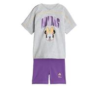 adidas Bébé fille DISNEY MINNIE MOUSE T-SHIRT SET, light grey heather/Semi Ice Tangerine, 6-9 Months