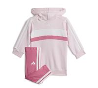 adidas Bébé fille SEASONAL ESSENTIALS TIBERIO 3 STRIPES FLEECE LEGGINGS SET, clear pink/pink fusion/white, 3-4 Years