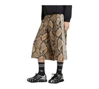 Adidas - Bermuda in Denim con Stampa Snake - - Sport - Donna - Beige - W27
