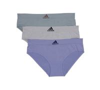 adidas Biancheria Intima Hipster da Donna Senza Cuciture, Confezione da 3, Violetto/Mhg/SG, S