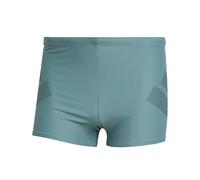 adidas Big Bars Swim Boxers Costume a Slip, preloved Teal, 38 Uomo