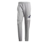 adidas Big & Tall Essentials Logo Single Jersey Tapered Pants Medium Grey Heather/White/White 3XLT