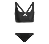 adidas 3-Stripes V-Back Bikini Set, Nero/Bianco, 50 Donna