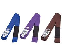 adidas BJJ Belt Brazilian Martial Arts Blue Purple Brown A3 Cotton, Cintura Brasiliana per Arti Marziali Jiu Jitsu, Blu, Viola, Marrone, A1, A2, 100% Cotone
