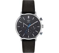 Adidas Black Leather Dress Watch