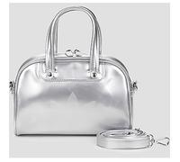 adidas Borsa a spalla Adicolor Mini Bowling Bag in Argento Unica