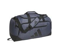 adidas Defender 5.0 Duffel, Durable Travel Gym Sports Bag for Men and Women, Twill Onix Grey/Black, Medium (59L)