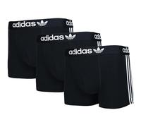 adidas Boxer da Uomo 3 Pezzi in Cotone Traspirante 3-Stripes (Nero S)