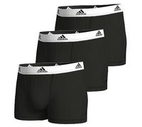 adidas Boxer da Uomo (Confezione da 3) Comodi Mutande in Microfibra (Taglia S - 3XL), 006 Nero, M