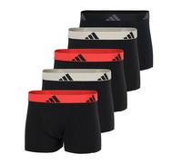 Adidas Boxer Da Uomo, Confezione Da 5 - Trunks, Active Flex Cotone, Logo