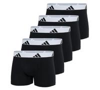 Adidas Boxer Da Uomo, Confezione Da 5 - Trunks, Active Flex Cotone, Logo