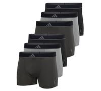 adidas Boxershorts Uomo 6 Pezzi Trunks Active Micro Flex Logo, Nero/Grigio