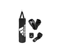 adidas Boxing Kit, Set da Boxe. Unisex-Adulti, Nero, Boxsack: 80cm Handschuhe: 10oz