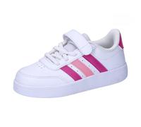 adidas BREAKNET 2.0 Shoes Children, Scarpe da Tennis Unisex-Adulto, Cloud White/Lucid Fuchsia/Beam Pink, 33 EU