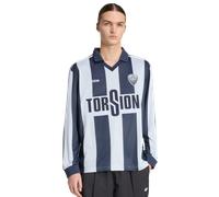 adidas Originals - 96 - Maglia a maniche lunghe a righe blu chiaro e blu navy S