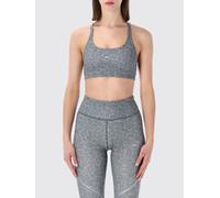 ADIDAS BY STELLA MCCARTNEY Top cropped in tessuto tecnico stampato S Grigio