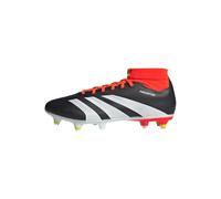 adidas Calcio - Scarpe - Tacchetti Predator League Sock SG Solar Energy, bianco e nero rosso, 43 1/3 EU