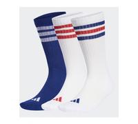 adidas Unisex - Adulto 3STRIPES CUSHIONED SPORTSWEAR CREW SOCKS 3 PAIR PACK, white/mystery ink/pure ruby, 40-42