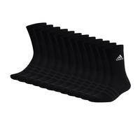 Adidas Calze Unisex, Confezione Da 12 - Crew Imbottite, Logo, Monocromatico...