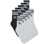 adidas Calzini 3-Stripes Crew Socks 10 Pairs in Bianco S