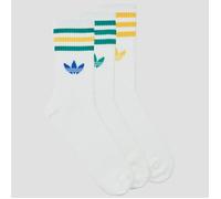 adidas Calzini 3-Stripes Crew Socks 3 Pairs in Bianco L