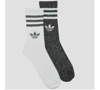adidas Calzini 3-Stripes Glitter Crew Socks 2 Pairs in Nero XS