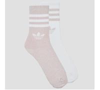 adidas Calzini 3-Stripes Glitter Crew Socks 2 Pairs in Rosa XS