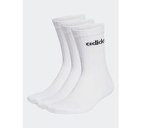 adidas Calzini ammortizzati adidas Linear Girocollo 3 confezione Bianco