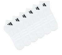 adidas Calzini Cushioned Essentials Ankle Socks 6 Pair Pack in Bianco L