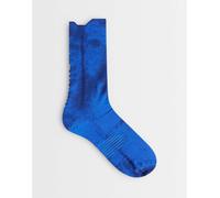 adidas - Calzini da corsa blu tie-dye S