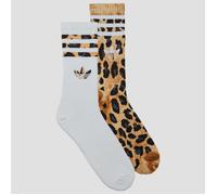 adidas Calzini Leopard Crew Socks 2 Pairs in Marrone L