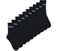 adidas Calzini LINEAR CUSHIONED CREW SOCK 10 PAIR PACK in Nero L