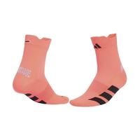 Calzini Adidas Running Adizero Quarter Arancione Nero, Taglia L