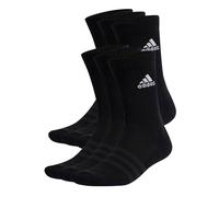 adidas Unisex - Adulto Cushioned Sportswear Crew Socks 6 Pairs, Black / White, 6.5-8