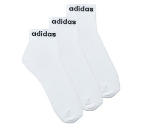adidas Calzini Think Linear Ankle Socks 3 Pairs in Bianco S