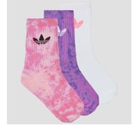 adidas Calzini Tie Dye Crew Socks 3 Pairs in Rosa M